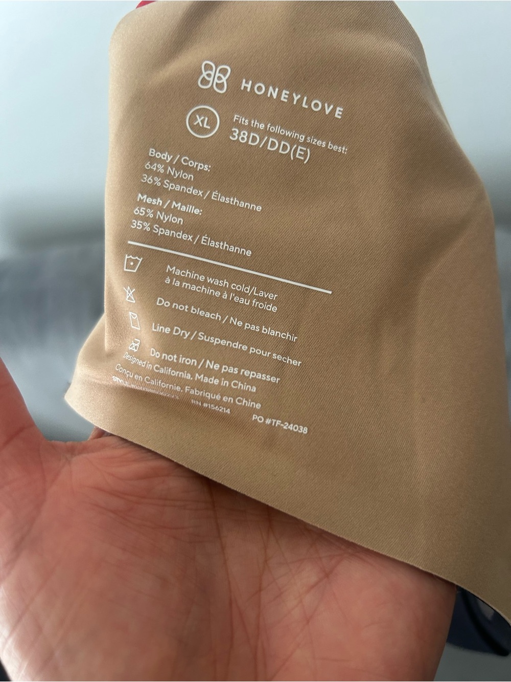 Honeylove Liftwear crossover contour wireless bra XL - Picture 5 of 5